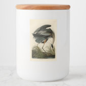 Audubon Great Blue Heron Marsh Bird Lebensmitteletikett (Vorderseite)