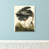 Audubon Great Blue Heron Marsh Bird Leinwanddruck (Insitu (Holzboden))