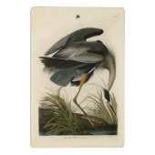 Audubon Great Blue Heron Marsh Bird Mini Klemmbrett (Rückseite)