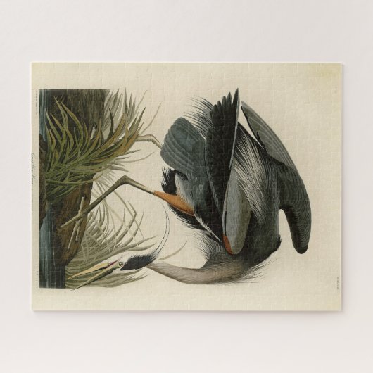 Audubon Great Blue Heron Marsh Bird Puzzle (Horizontal)