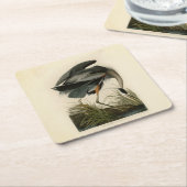 Audubon Great Blue Heron Marsh Bird Rechteckiger Pappuntersetzer (angewinkelt)