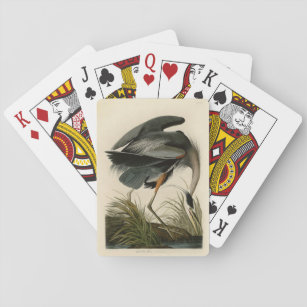Audubon Great Blue Heron Marsh Bird Spielkarten