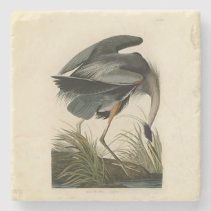 Audubon Great Blue Heron Marsh Bird Steinuntersetzer