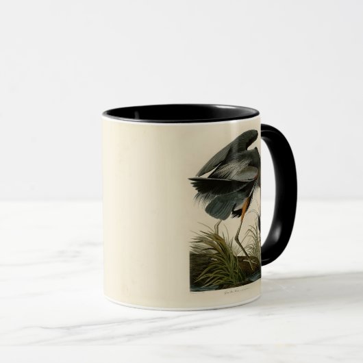Audubon Great Blue Heron Marsh Bird Tasse (VorderseiteRechts)