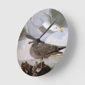 Audubon: Hering Gull Runde Wanduhr (Winkel)