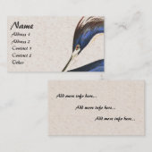Audubon Heron Bird Wildlife Animal Business Card Visitenkarte (Vorne/Hinten)