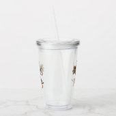 Audubon Kardinal Pair in Wild-Almond-Tree Acryltrinkbecher (Links)