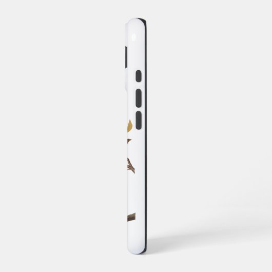 Audubon Kardinal Pair in Wild-Almond-Tree iPhone 16 Hülle (Linke Seite)