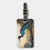 Audubon: Kleines Blau-Reiher Gepäckanhänger (Vorderseite vertikal)