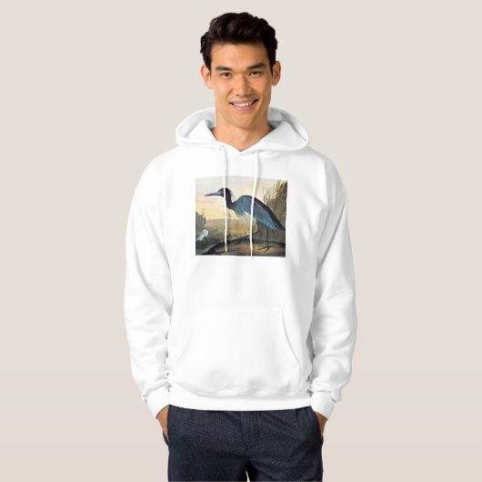 Audubon: Kleines Blau-Reiher Hoodie (Vorne ganz)