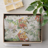 Audubon Kolibri-Vogel-Blumen-Seidenpapier Seidenpapier (Geschenk)