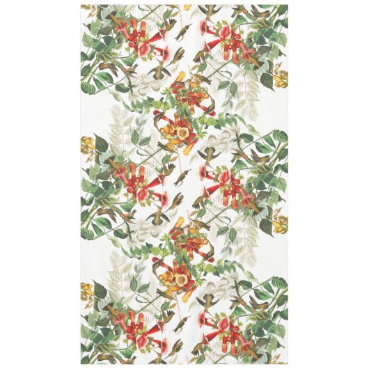 Audubon Kolibri-Vogel-Tierblumentischdecke Tischdecke (Vorderseite)