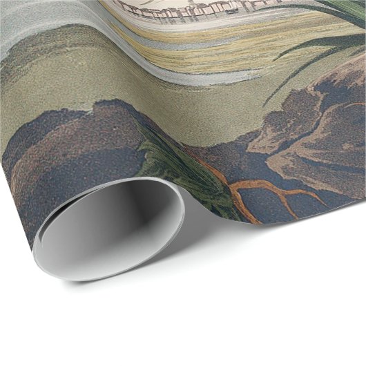 Audubon Long Billed Curlew Bird Geschenkpapier (Rolleneckpunkt)