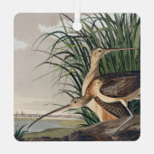 Audubon Long Billed Curlew Bird Ornament Aus Metall (Rückseite)