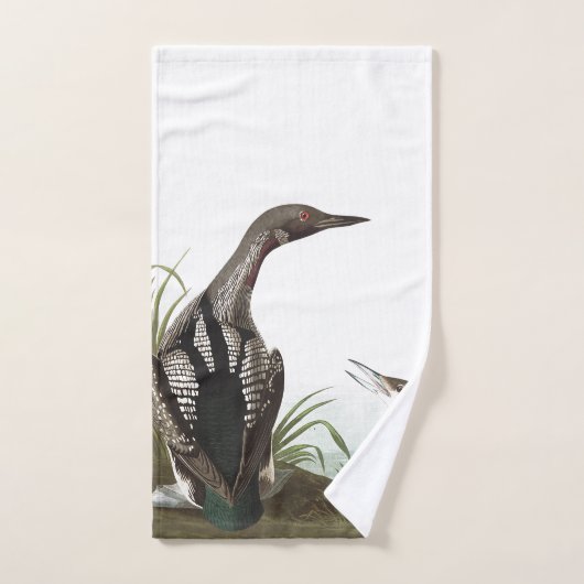 Audubon Loon-Vogel-Tier-Tierbad-Tücher Badhandtuch Set (Handtuch)