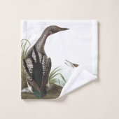 Audubon Loon-Vogel-Tier-Tierbad-Tücher Badhandtuch Set (Waschlappen)