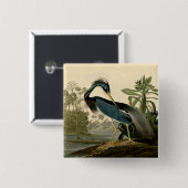 Audubon Louisiana Heron Birds America Art Button (Vorne & Hinten)