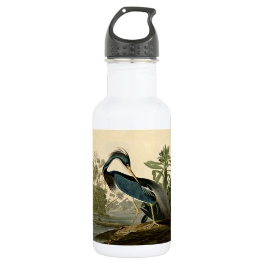 Audubon Louisiana Heron Birds America Art Edelstahlflasche (Vorderseite)