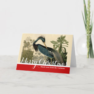 Audubon Louisiana Heron Birds America Art Feiertagskarte