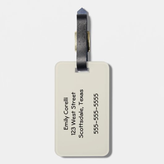 Audubon Louisiana Heron Birds America Art Gepäckanhänger (Rückseite vertikal)