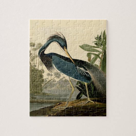 Audubon Louisiana Heron Birds America Art Puzzle (Vertikal)