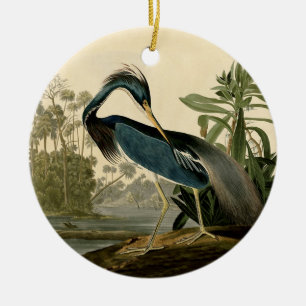 Audubon Louisiana Reiher Birds America Kunst Keramikornament