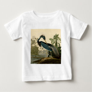 Audubon Louisiana Reiher Vögel Amerika Kunst Baby T-shirt