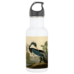 Audubon Louisiana Reiher Vögel Amerika Kunst Edelstahlflasche