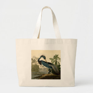 Audubon Louisiana Reiher Vögel Amerika Kunst Jumbo Stoffbeutel