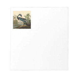 Audubon Louisiana Reiher Vögel Amerika Kunst Notizblock