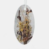 Audubon Mockingbird Family vs Snake Ornament Aus Metall (Vorderseite Rechts)