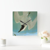 Audubon: Möve-Berechnete Seeschwalbe Quadratische Wanduhr (Zuhause)