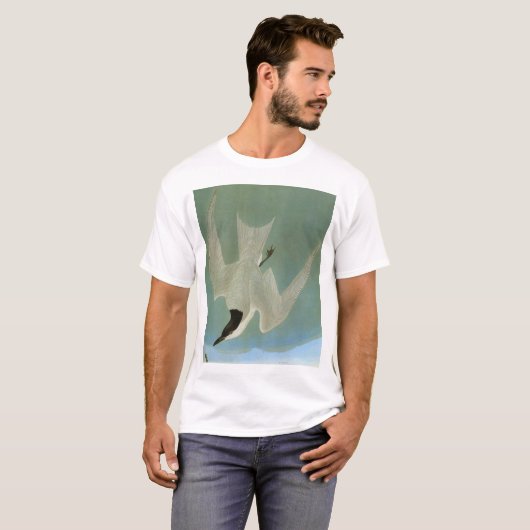 Audubon: Möve-Berechnete Seeschwalbe T-Shirt (Vorne ganz)