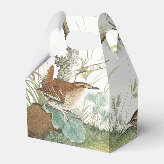 Audubon Nest Wren Birds Wildlife Favor Box Geschenkschachtel (Rückseite)