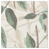 Audubon Oriole viele Vogel-Tier-Blumengewebe Stoff (Nahaufnahme)