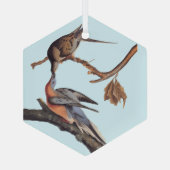 Audubon-Paar Kissing-Passagiertauben Ornament Aus Glas (Rückseite)