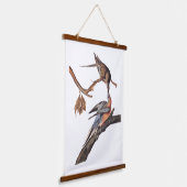 Audubon-Paar Kissing-Passagiertauben Wandteppich Mit Holzrahmen (Gewinkelt)