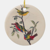 Audubon Painted Bunting Bird Wildlife Keramik Ornament (Hinten)