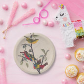 Audubon Painted Bunting Bird Wildlife Pappteller (Party)