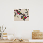Audubon Painted Bunting Bird Wildlife Poster (Küche)