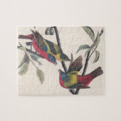 Audubon Painted Bunting Bird Wildlife Puzzle (Horizontal)