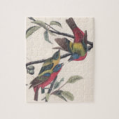 Audubon Painted Bunting Bird Wildlife Puzzle (Vertikal)