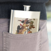 Audubon Pileated Woodpecker Bird Malerei Flachmann (Beispiel)