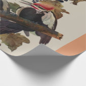 Audubon Pileated Woodpecker Bird Malerei Geschenkpapier (Ecke)