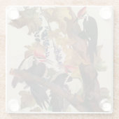 Audubon Pileated Woodpecker Bird Malerei Glasuntersetzer (Rückseite)