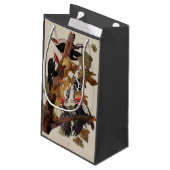 Audubon Pileated Woodpecker Bird Malerei Kleine Geschenktüte (Rückseite Schrägansicht)