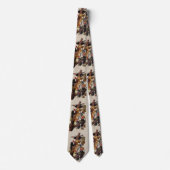 Audubon Pileated Woodpecker Bird Malerei Krawatte (Vorderseite)