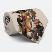 Audubon Pileated Woodpecker Bird Malerei Krawatte (Gerollt)