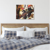 Audubon Pileated Woodpecker Bird Malerei Leinwanddruck (Insitu (Schlafzimmer))