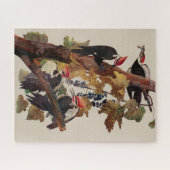 Audubon Pileated Woodpecker Bird Malerei Puzzle (Horizontal)